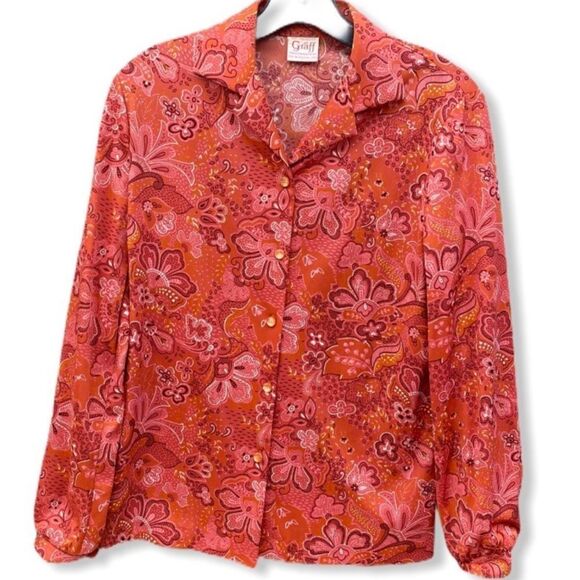 Vintage Tops - Vintage Graff Blouse